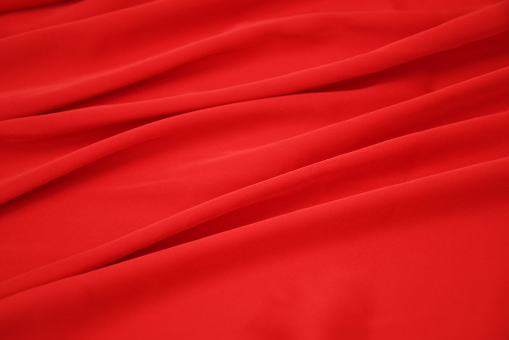 Silky Satin Stretch- Armour Red