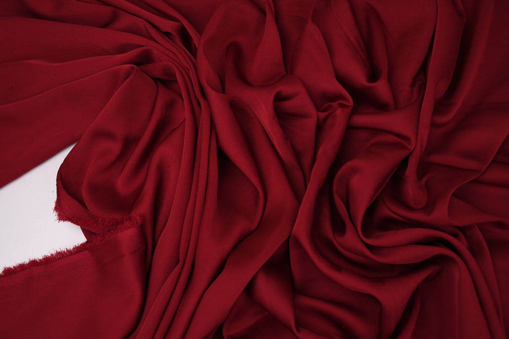 Silky Soft Stretch Satin - Maroon