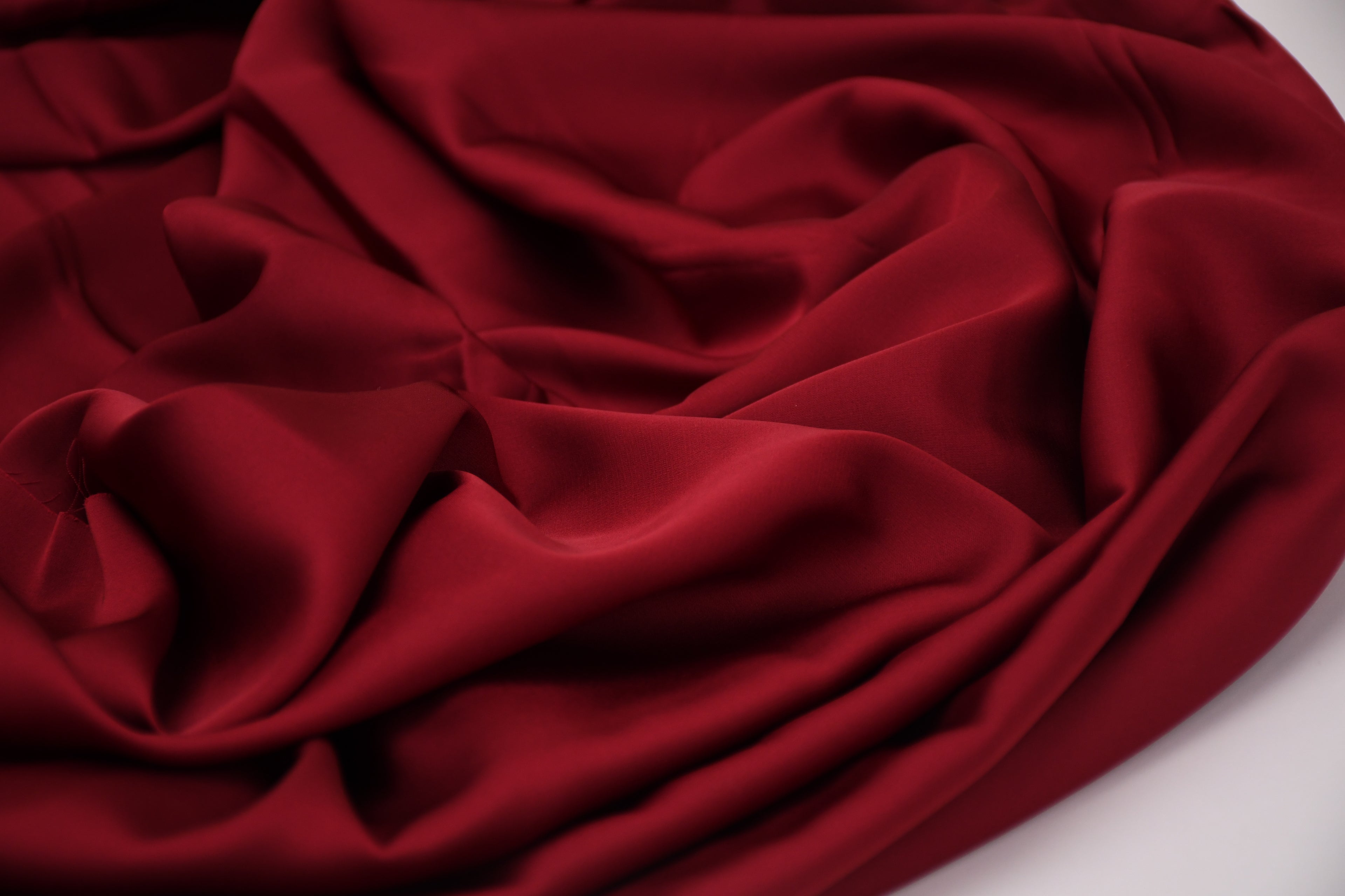 Silky Soft Stretch Satin - Maroon