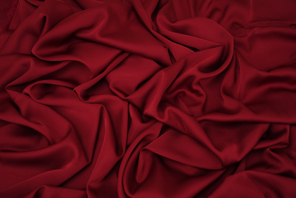 Silky Soft Stretch Satin - Maroon