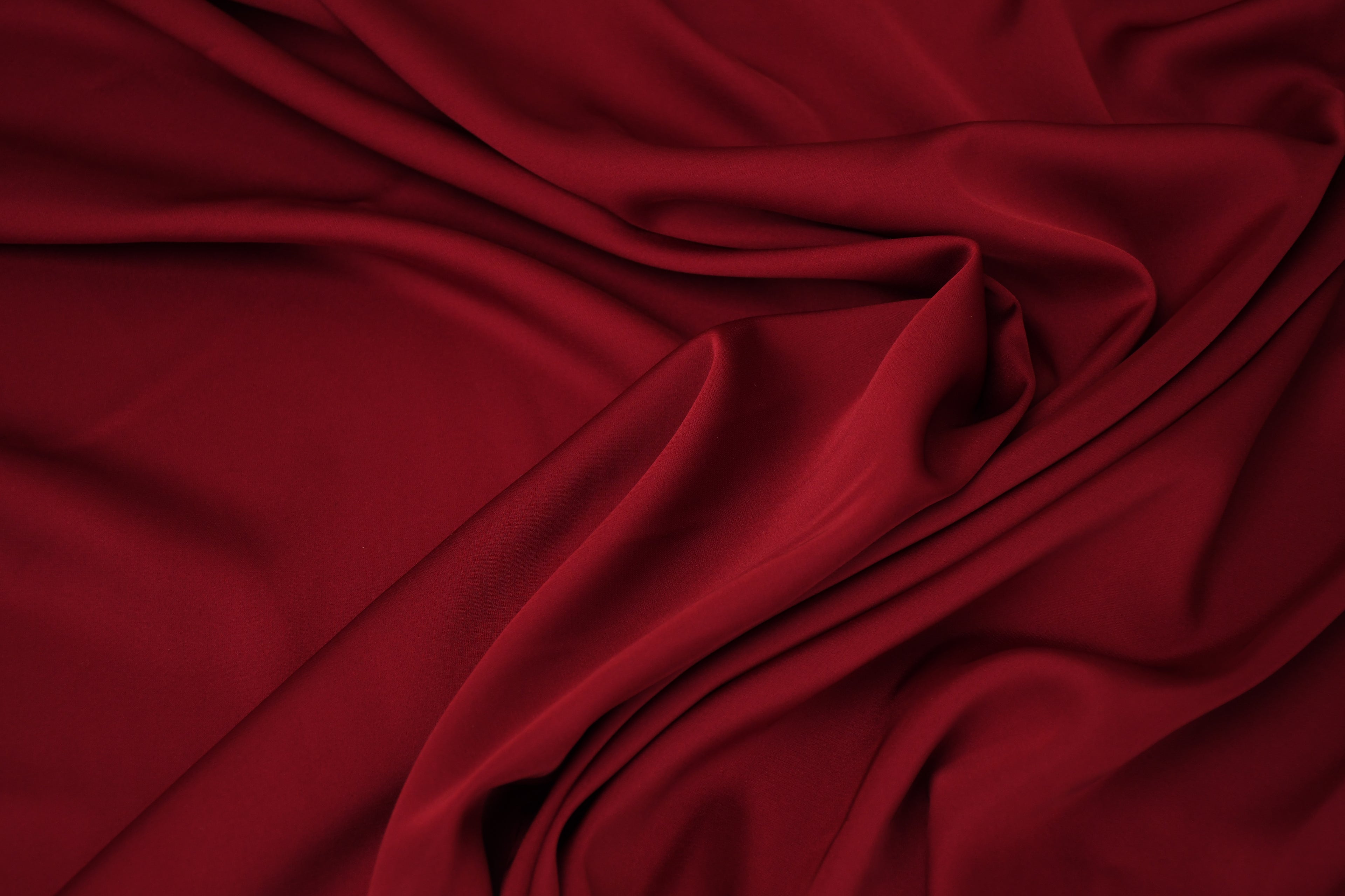 Silky Soft Stretch Satin - Maroon