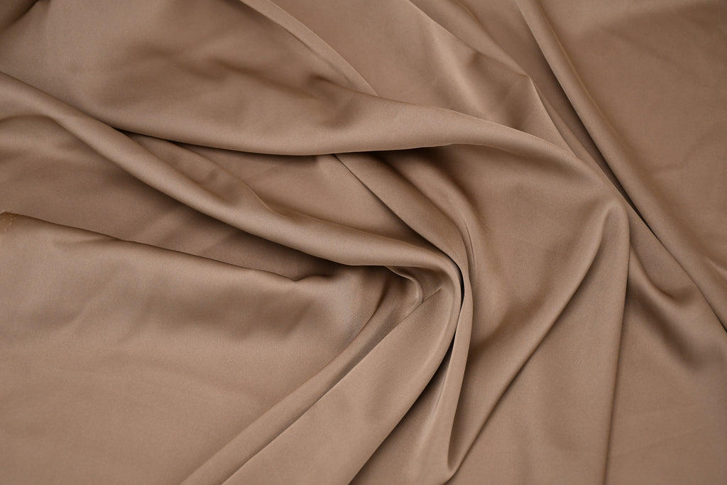 Silky Satin Stretch-Sand Stone