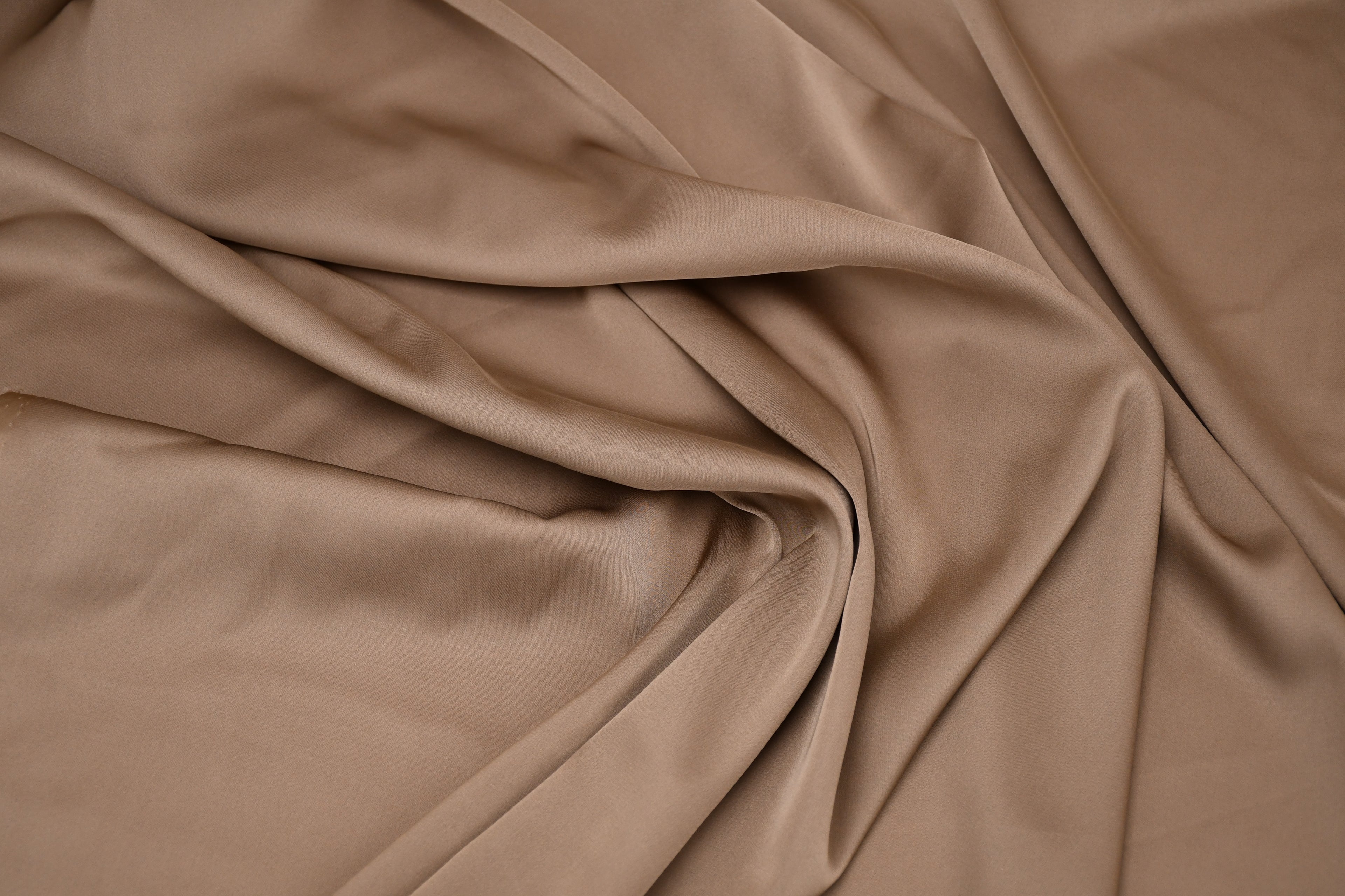 Silky Satin Stretch-Sand Stone