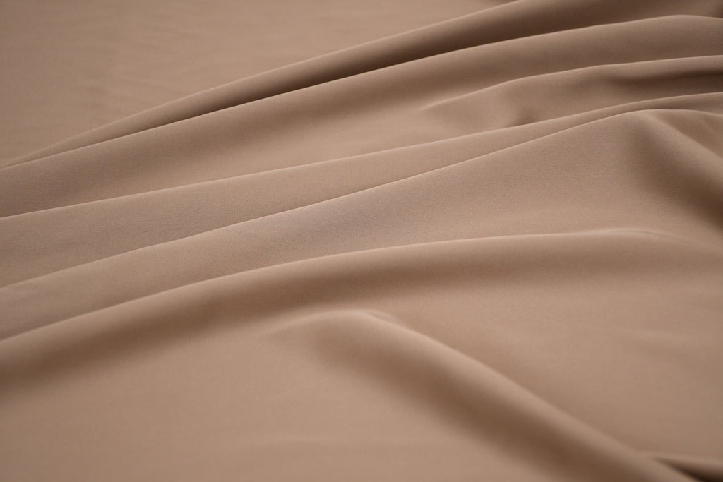 Silky Satin Stretch-Sand Stone