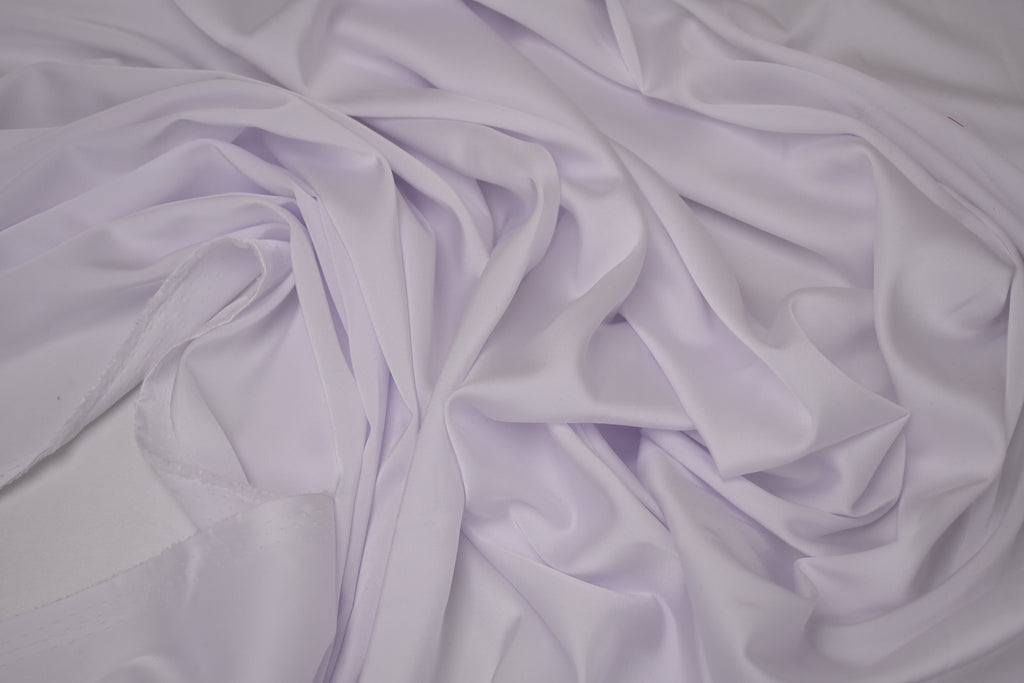 Silky Soft Stretch Satin - Off White