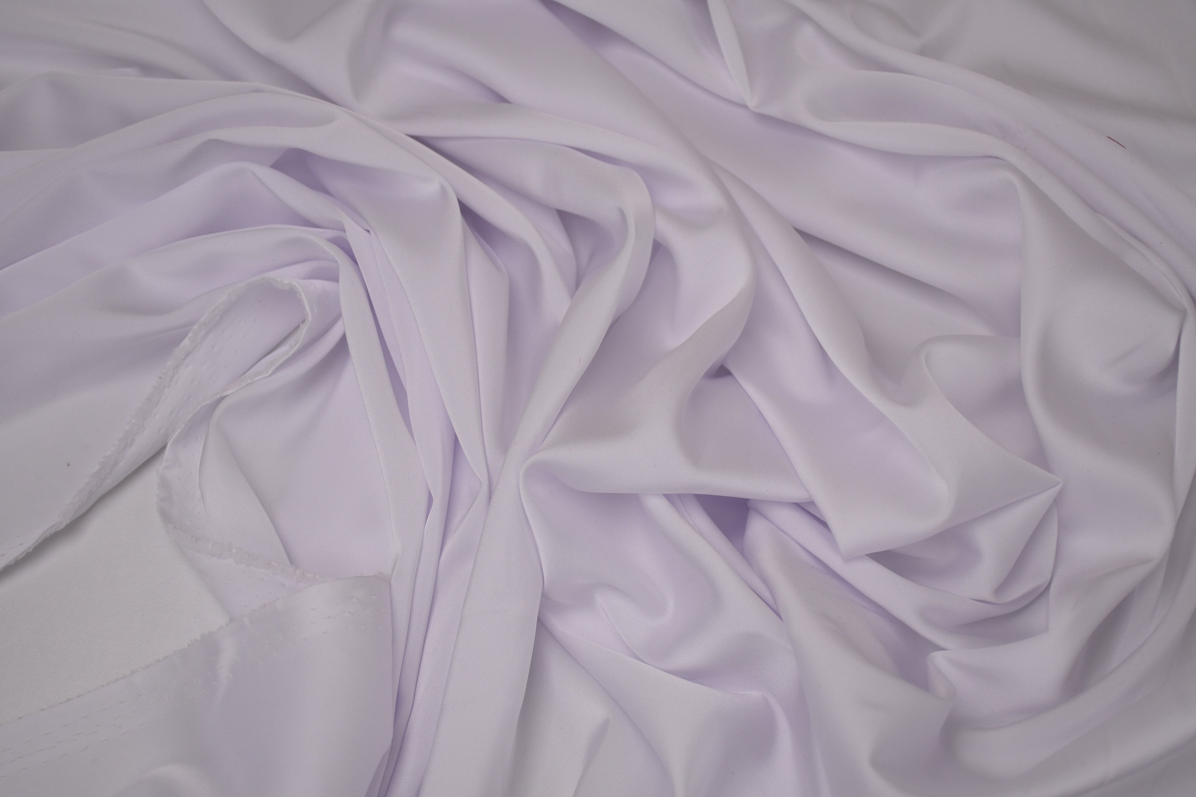Silky Soft Stretch Satin - Off White