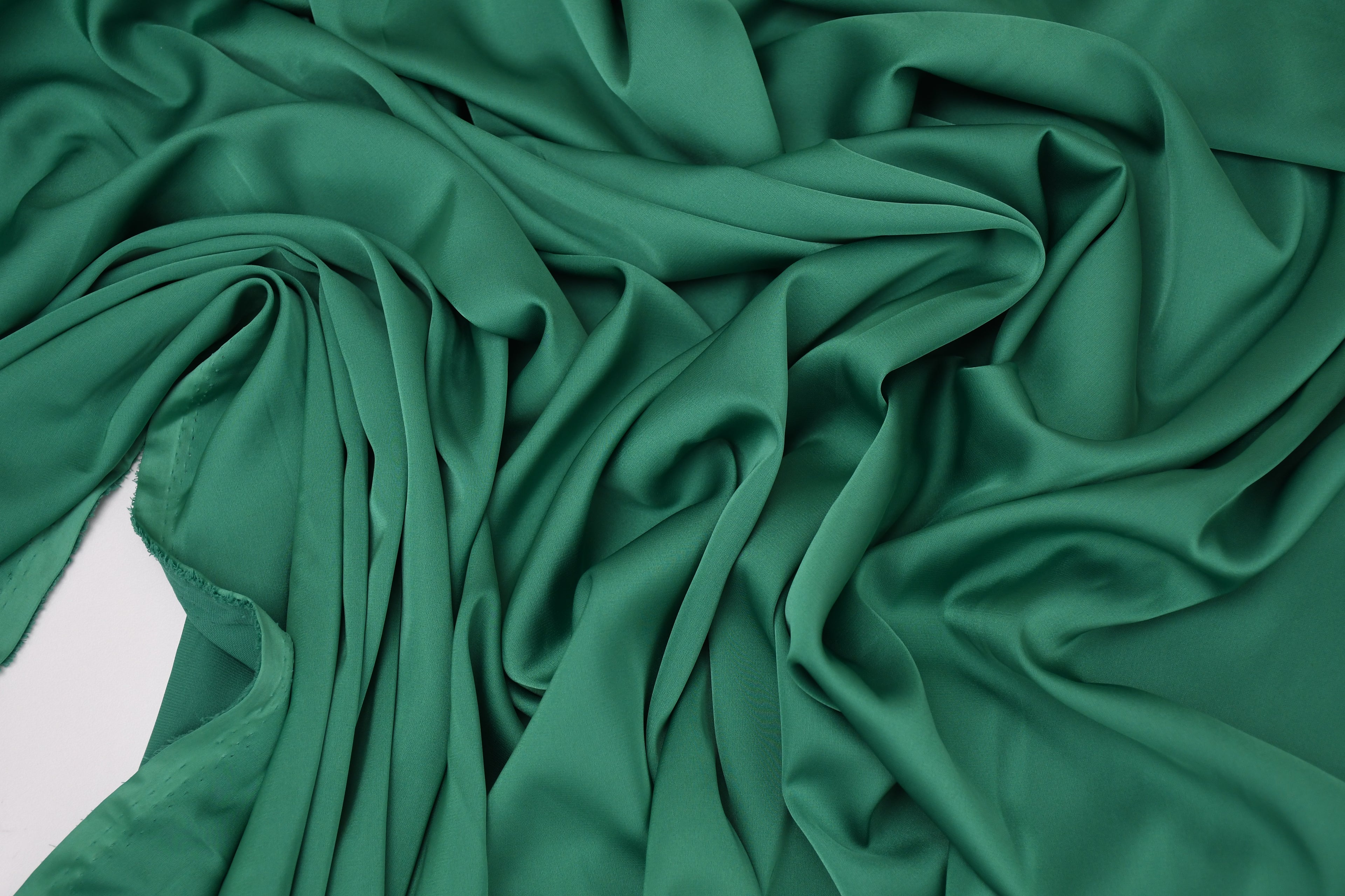 Silky Satin Stretch-Jade Green