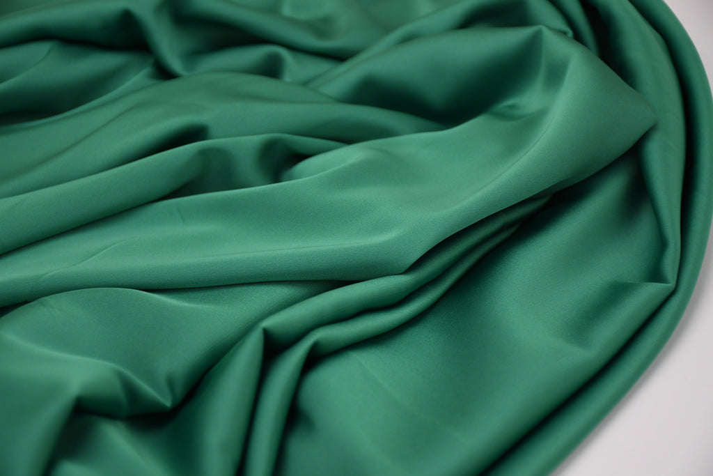 Silky Satin Stretch-Jade Green