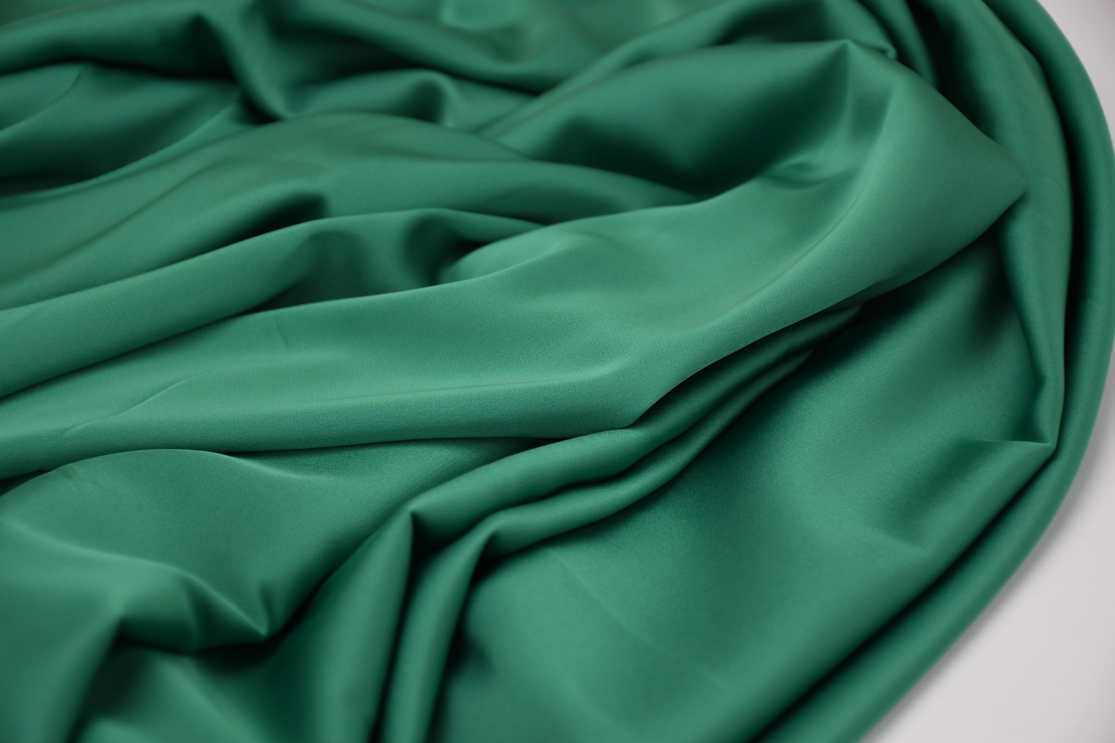 Silky Satin Stretch-Jade Green