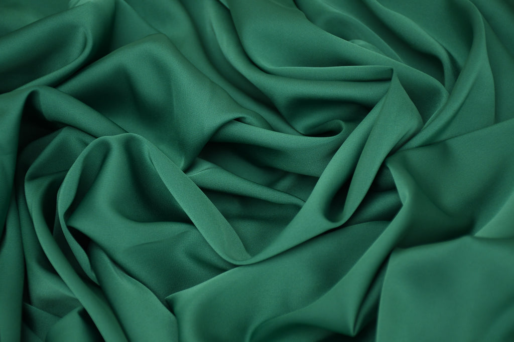 Silky Satin Stretch-Jade Green