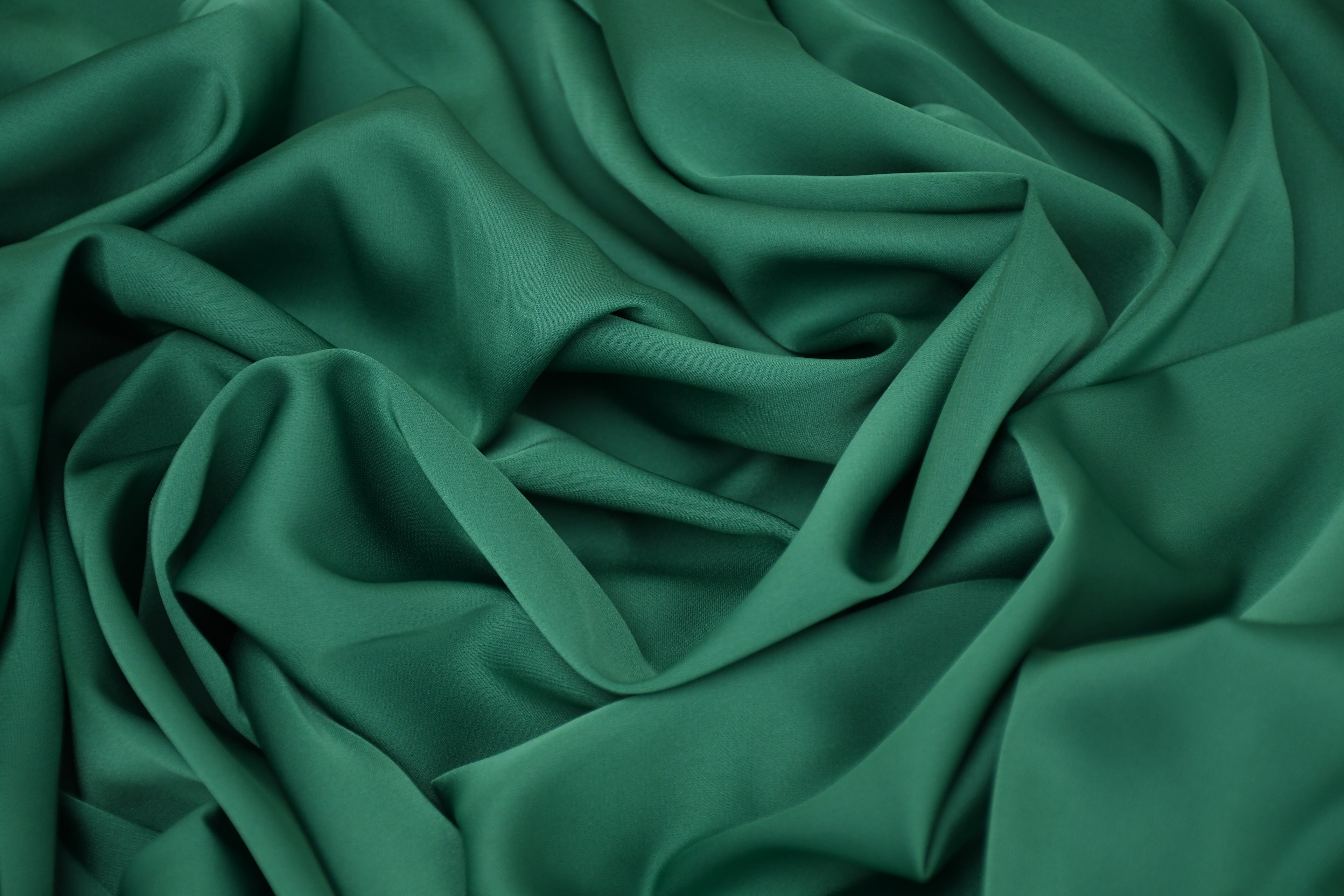 Silky Satin Stretch-Jade Green