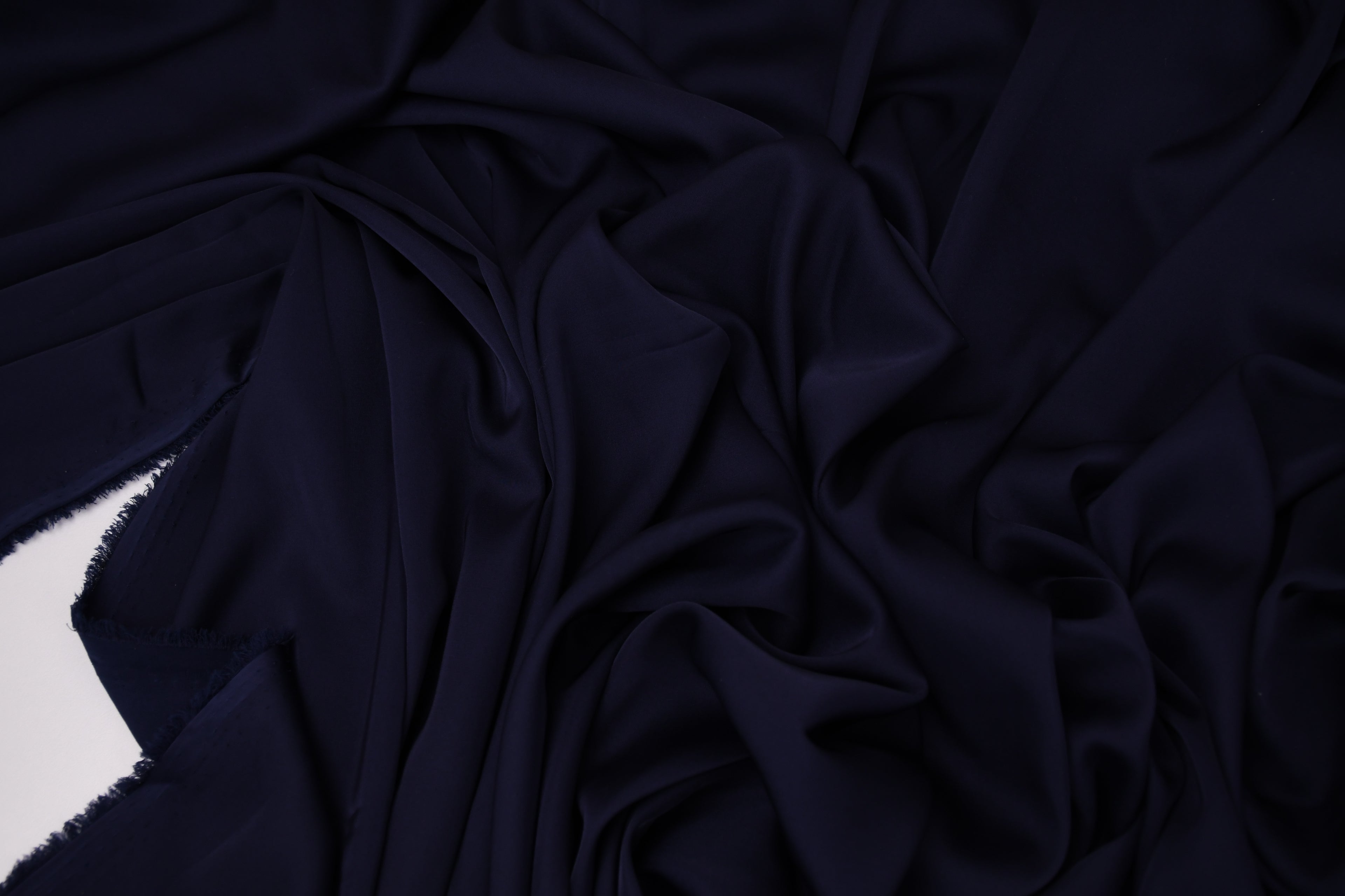 Silky Soft Stretch Satin-Deep Navy