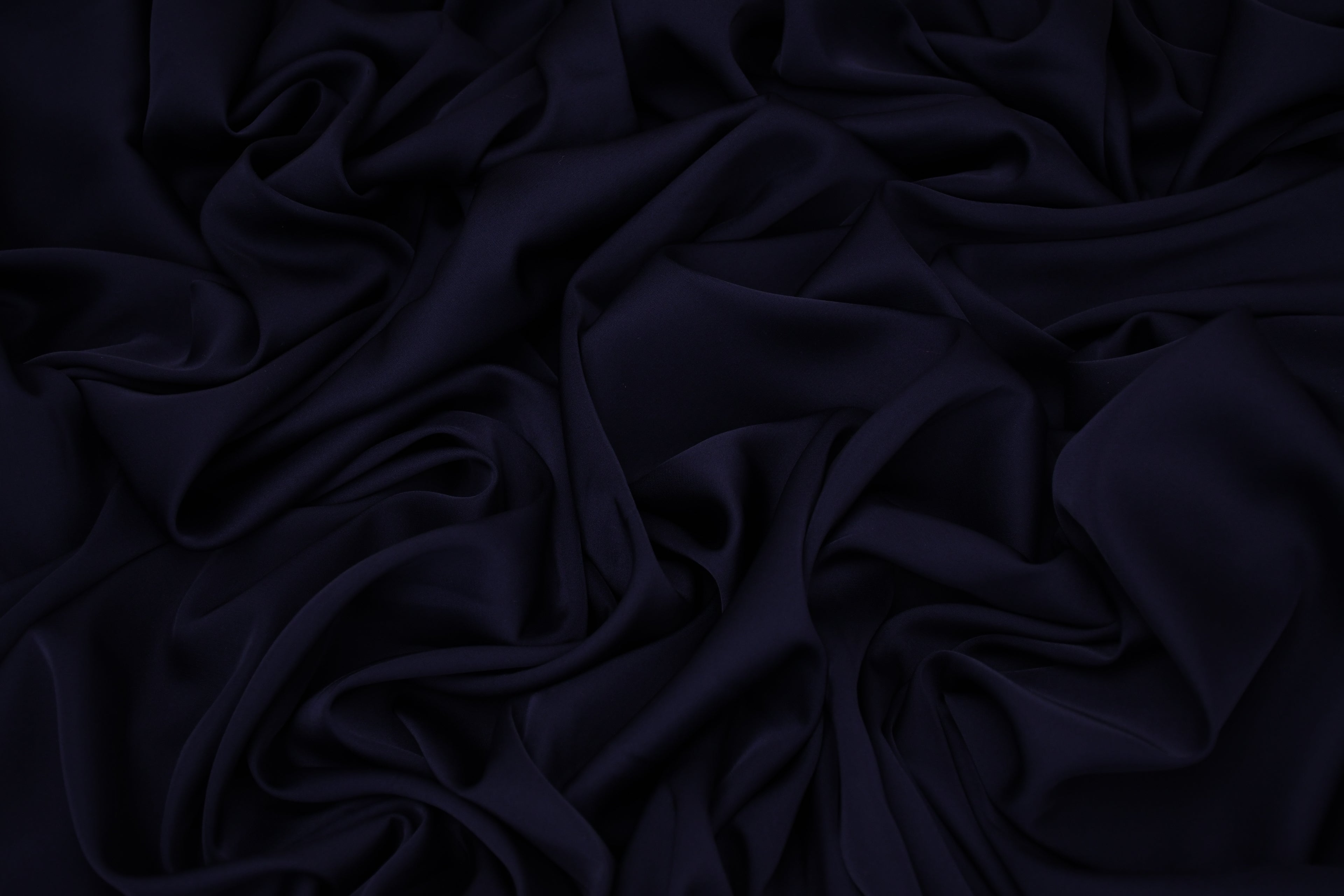 Silky Soft Stretch Satin-Deep Navy