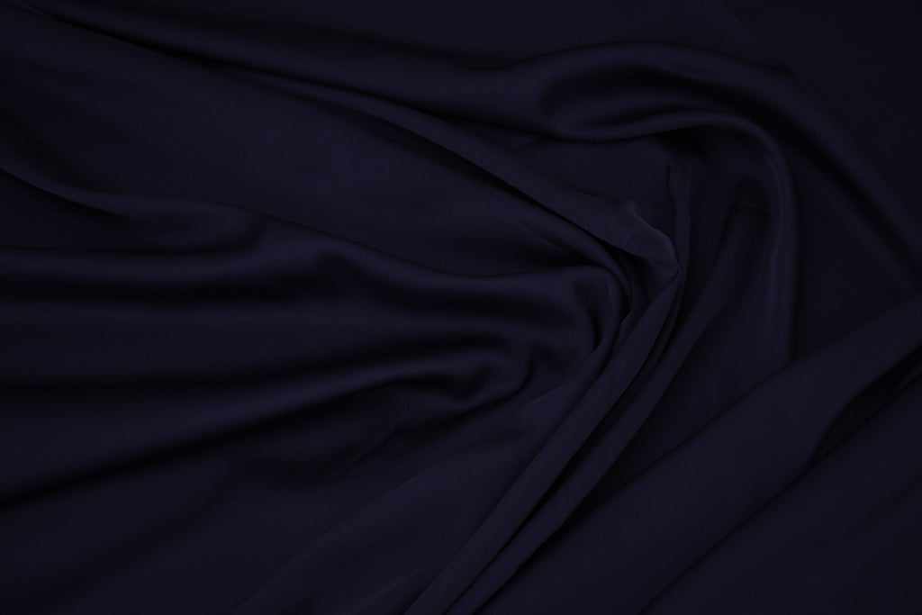 Silky Soft Stretch Satin-Deep Navy
