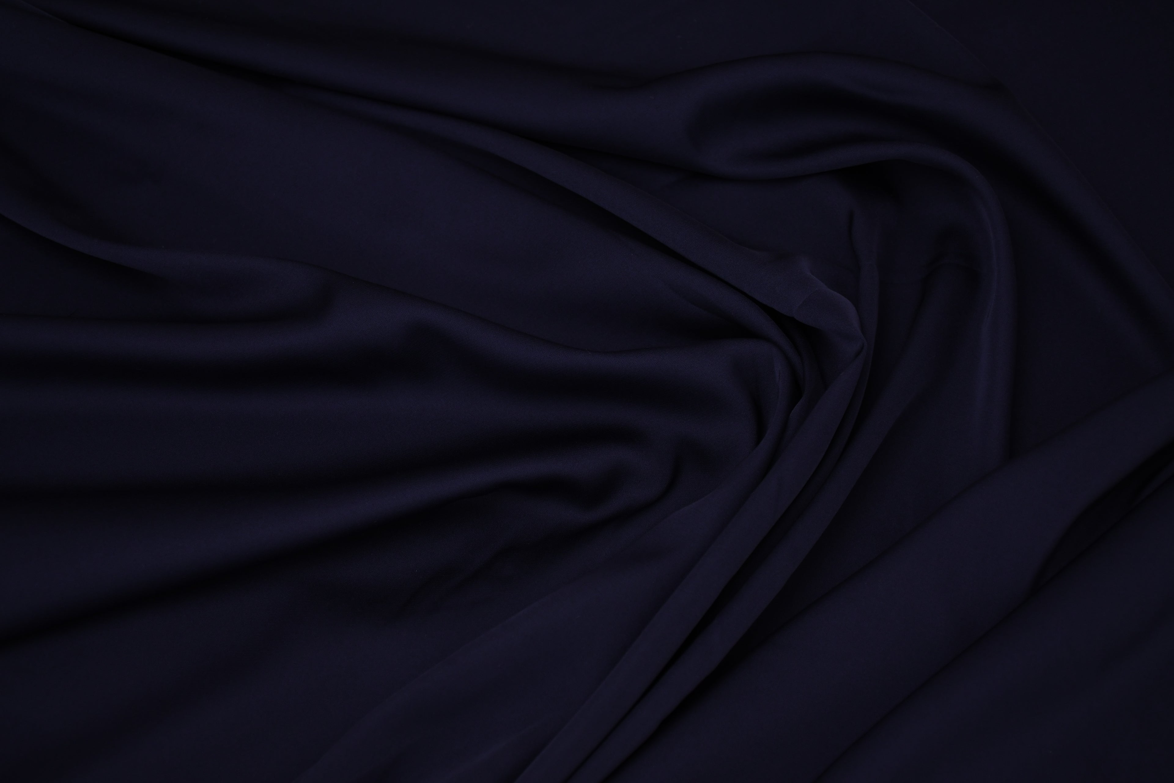 Silky Soft Stretch Satin-Deep Navy