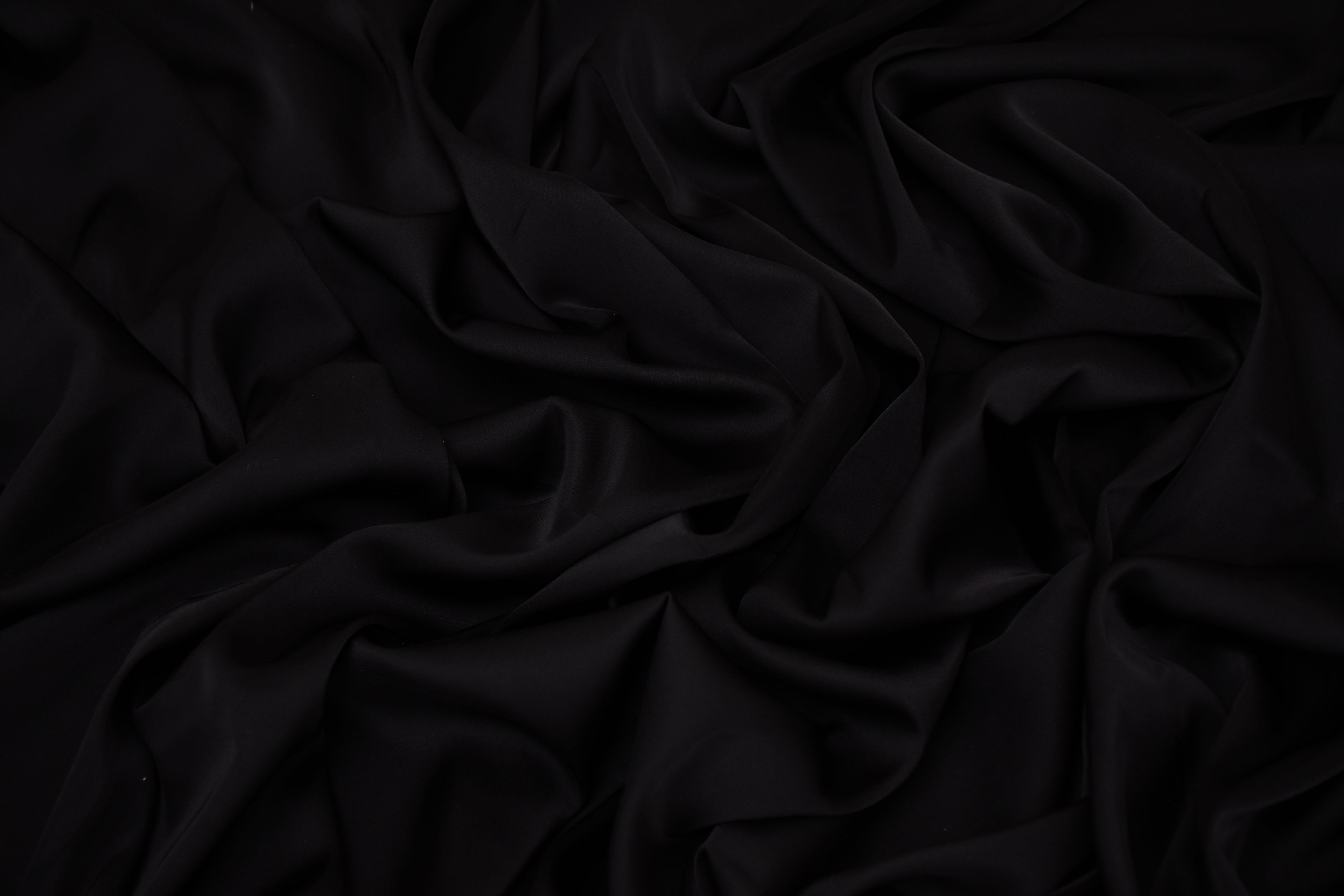 Silky Satin Stretch - Black