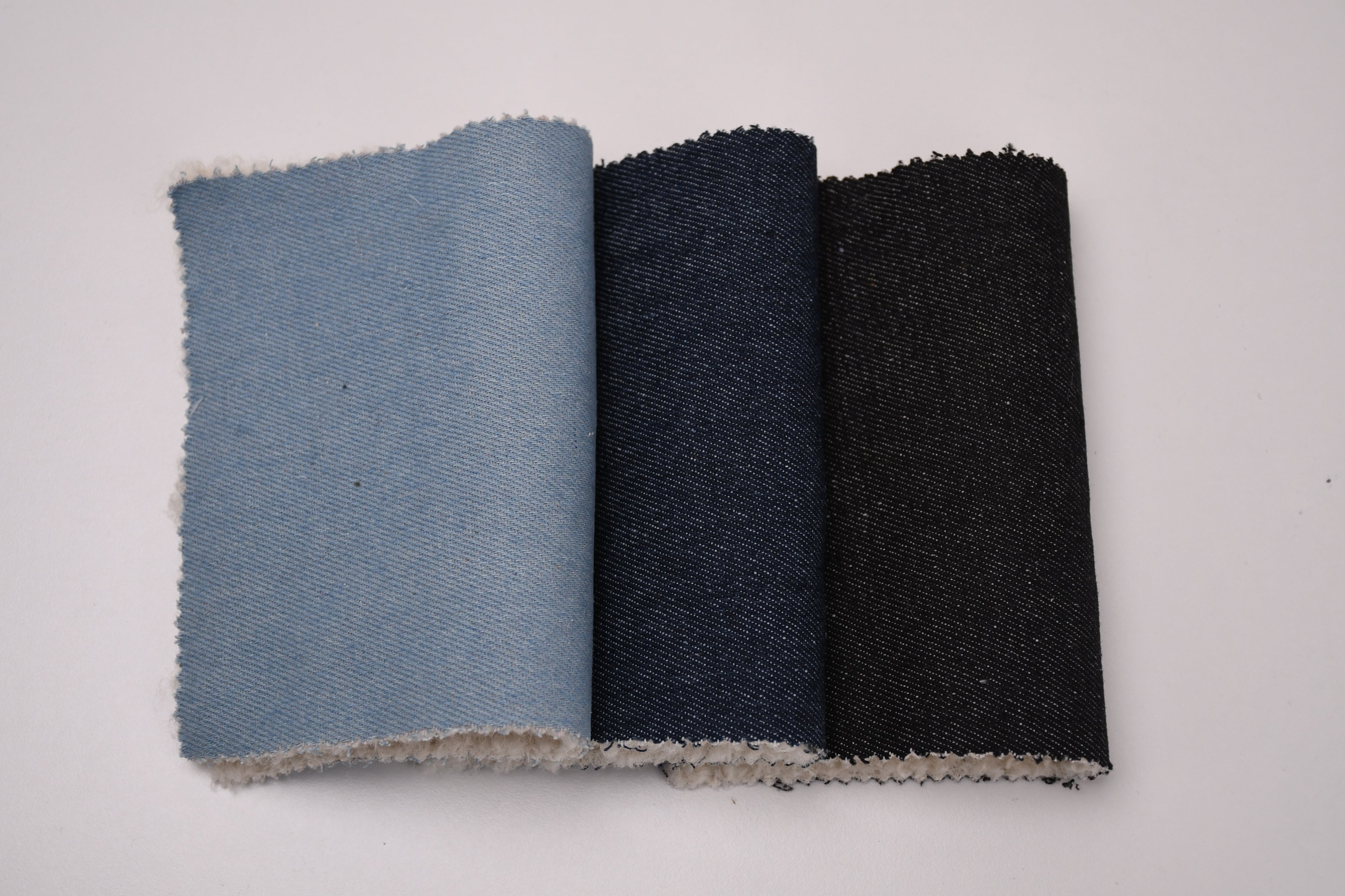 Denim Teddy Sherpa Fleece Fabric - Light Blue