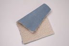 Denim Teddy Sherpa Fleece Fabric - Light Blue
