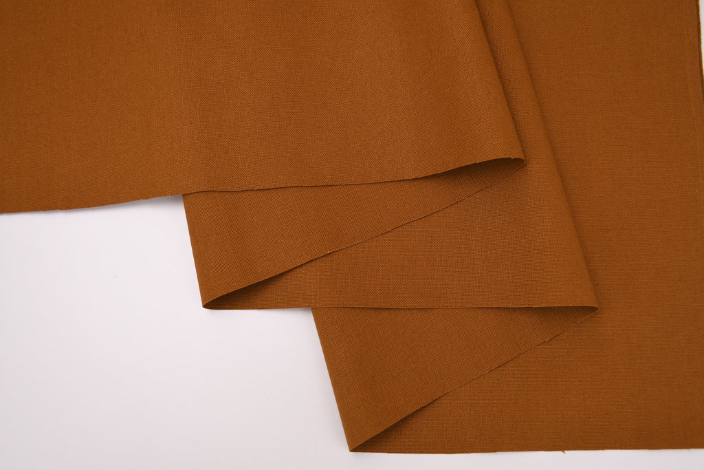 8oz 100% Cotton Canvas Fabric - Toffee