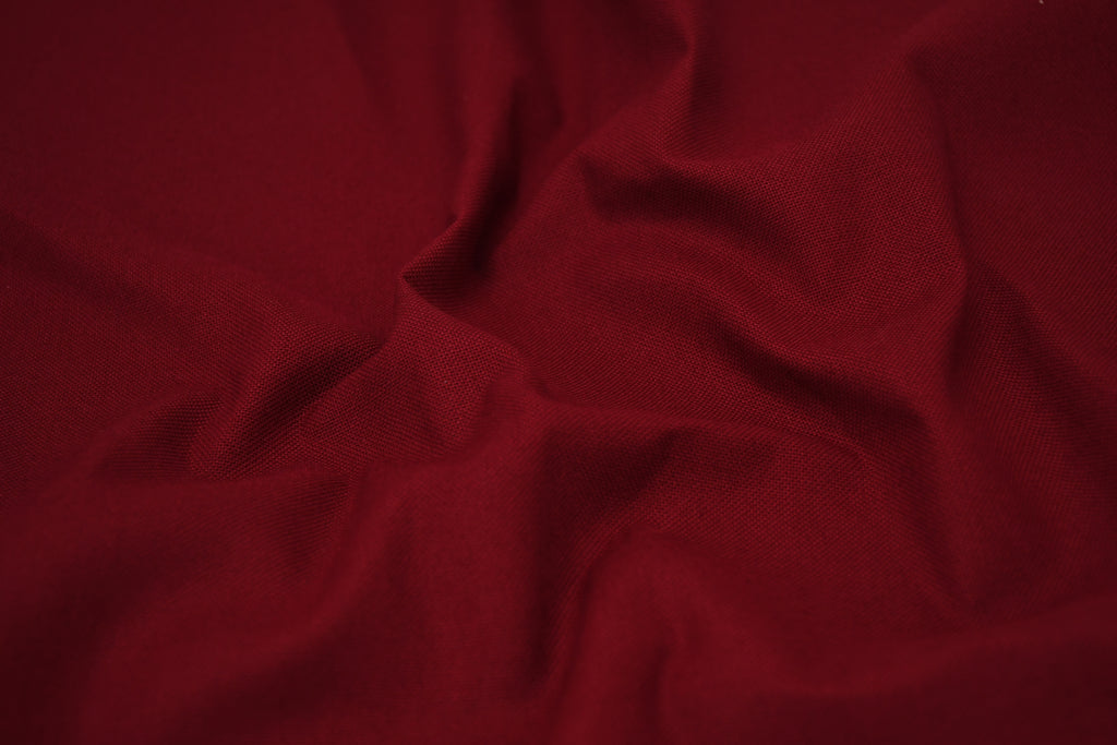 8oz 100% Cotton Canvas Fabric - Maroon