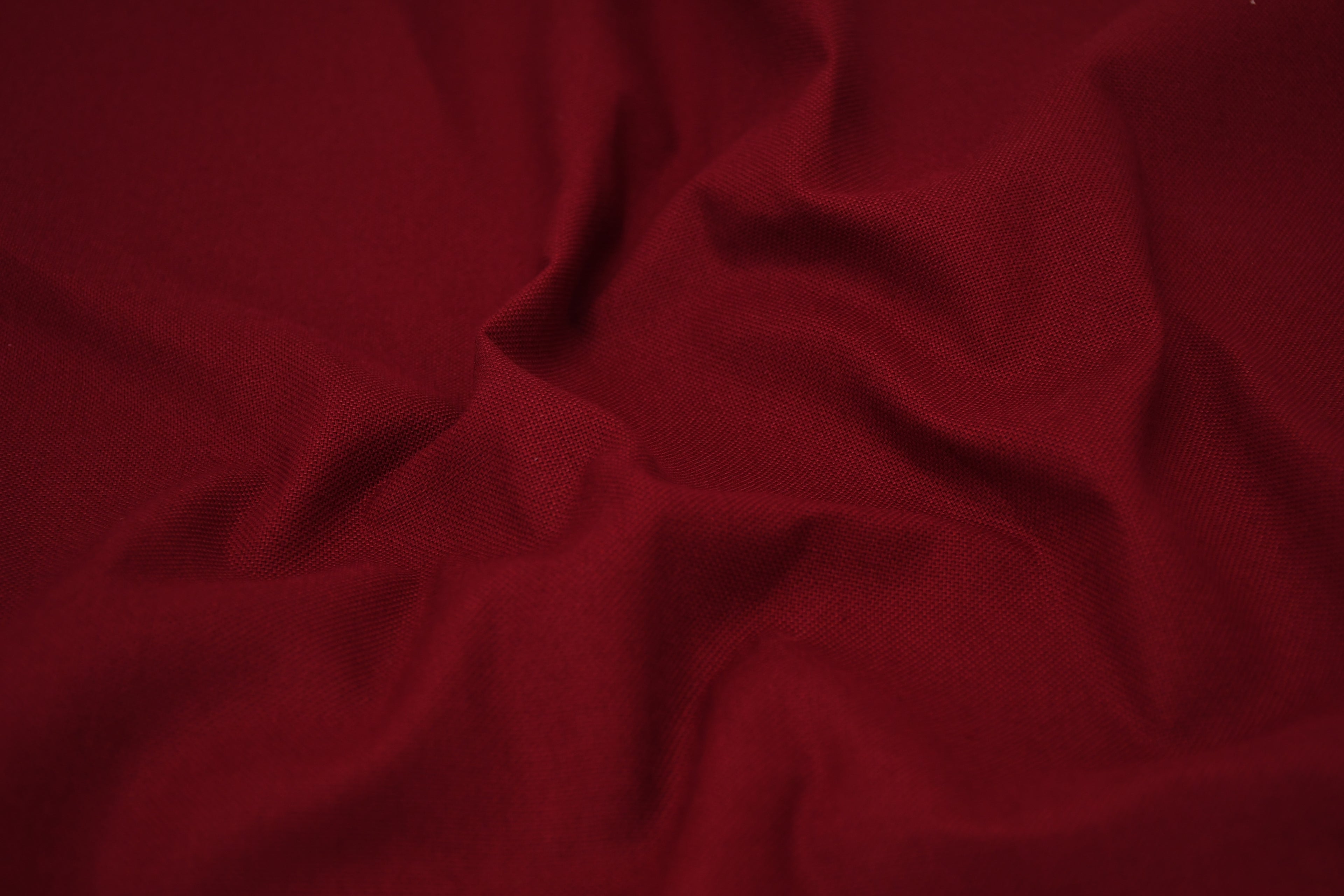 8oz 100% Cotton Canvas Fabric - Maroon