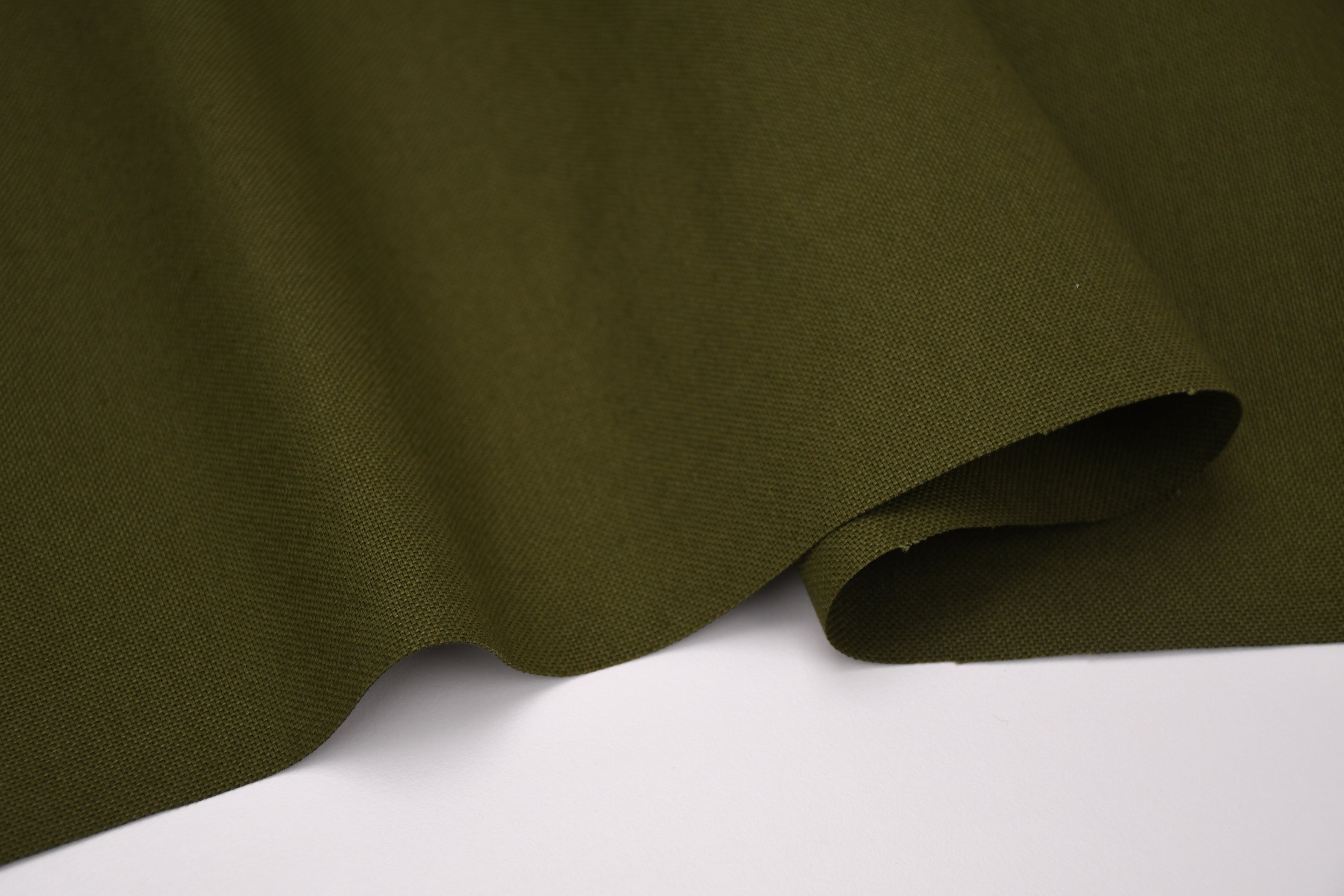 8oz 100% Cotton Canvas Fabric - Olive