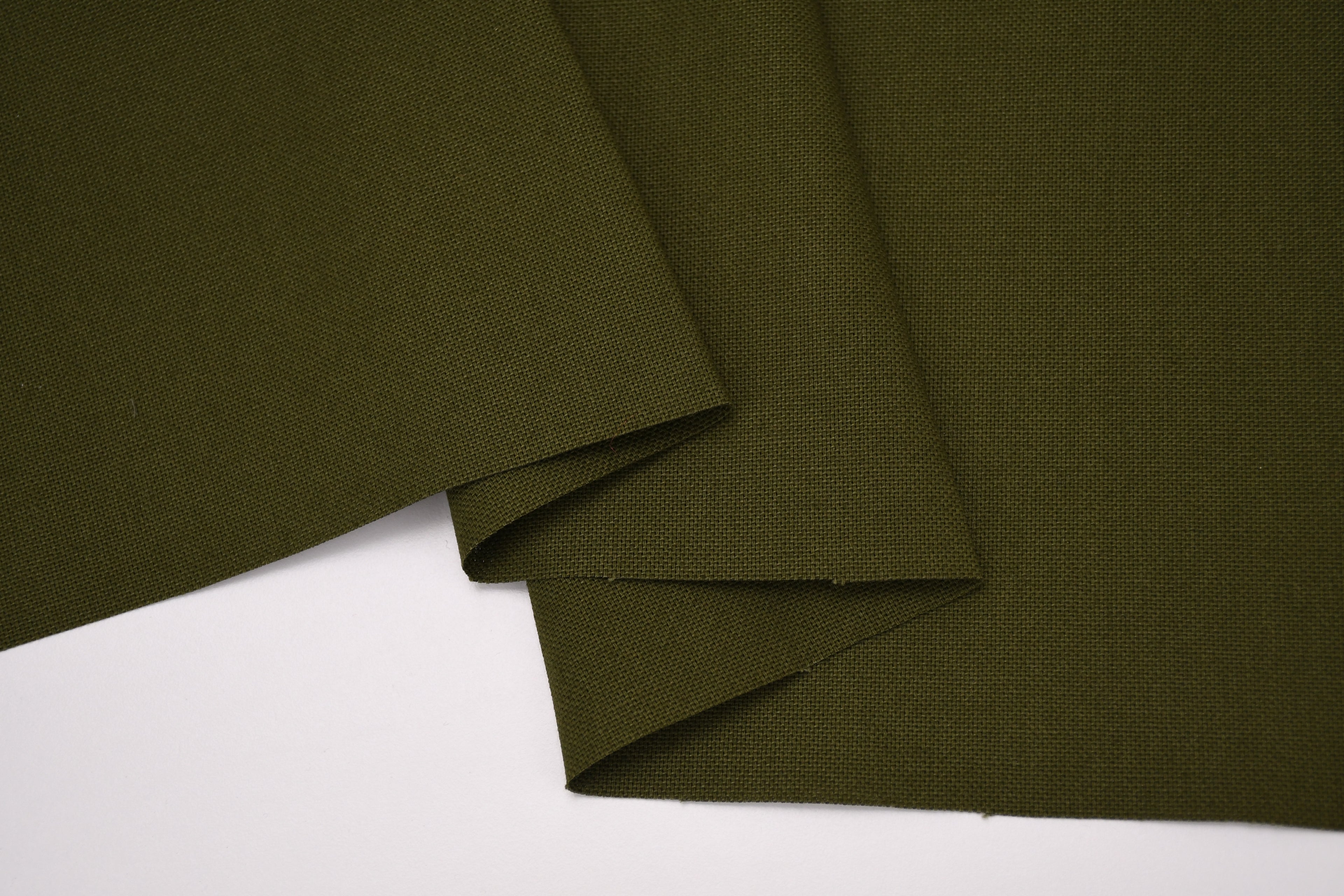 8oz 100% Cotton Canvas Fabric - Olive