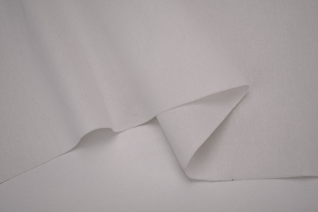 8oz 100% Cotton Canvas Fabric - Pure White