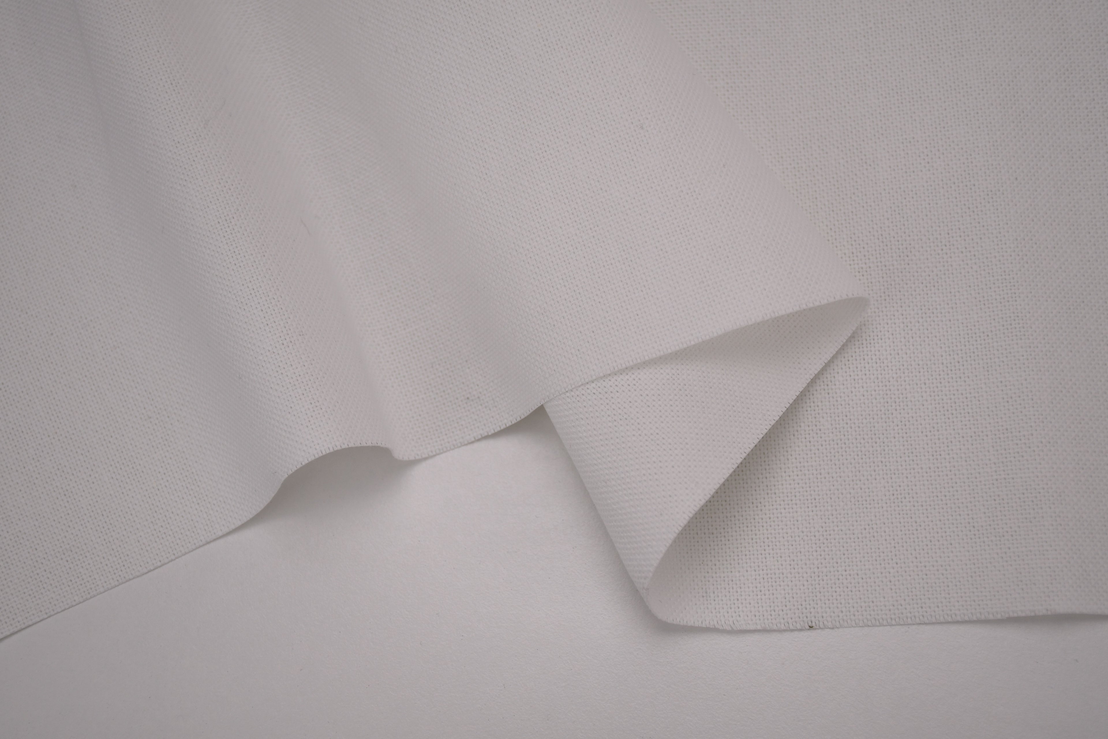 8oz 100% Cotton Canvas Fabric - Pure White