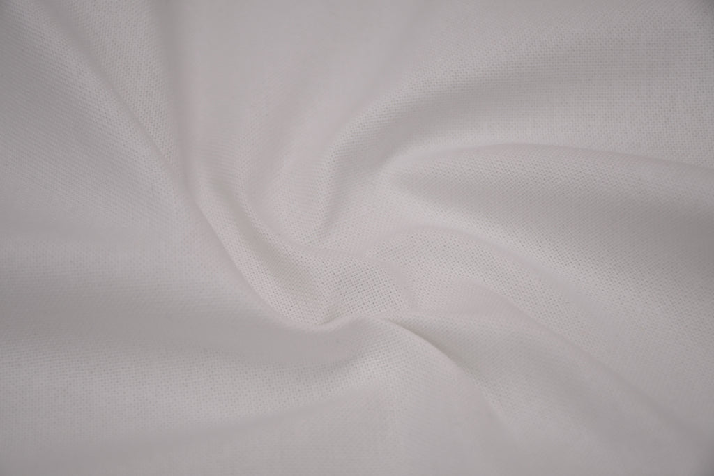8oz 100% Cotton Canvas Fabric - Pure White