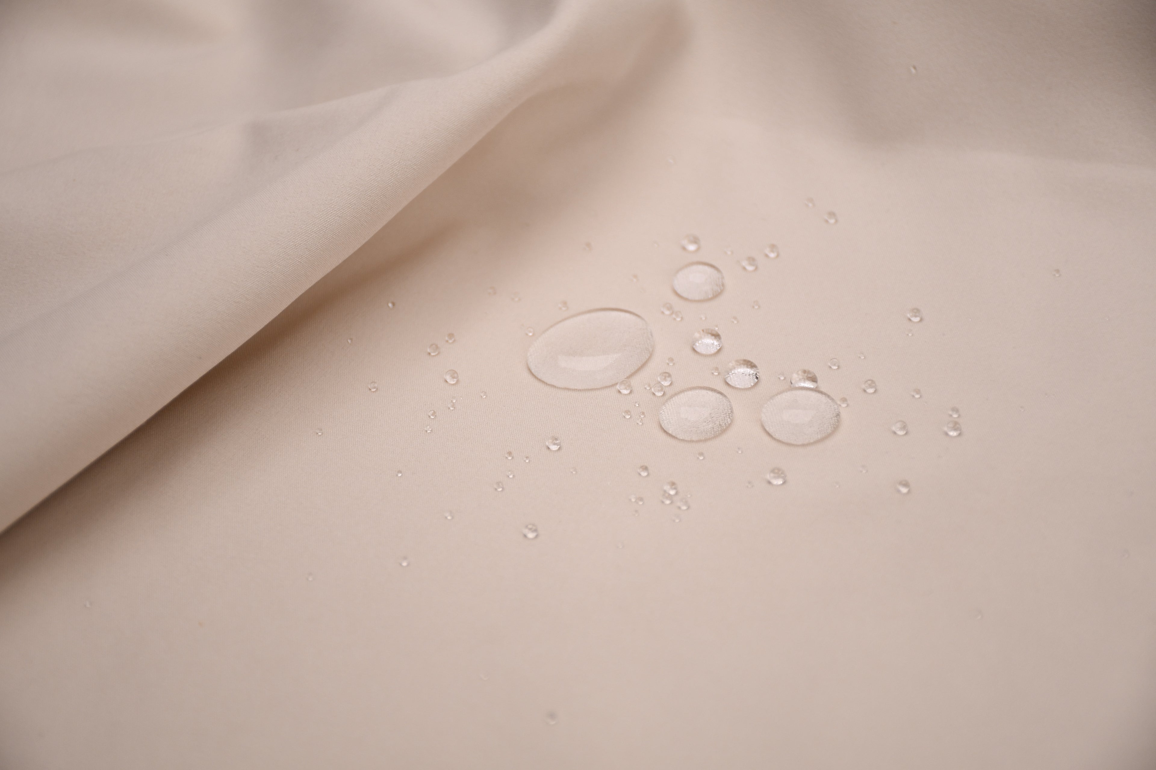 Softshell Fleece Water Repellent Fabric- Vanilla