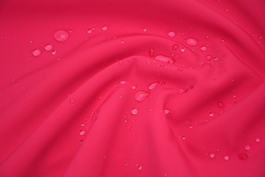 Softshell Fleece Water Repellent Fabric- Electric Pink
