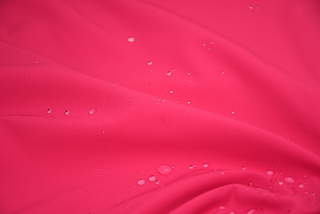 Softshell Fleece Water Repellent Fabric- Electric Pink