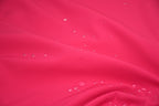 Softshell Fleece Water Repellent Fabric- Electric Pink