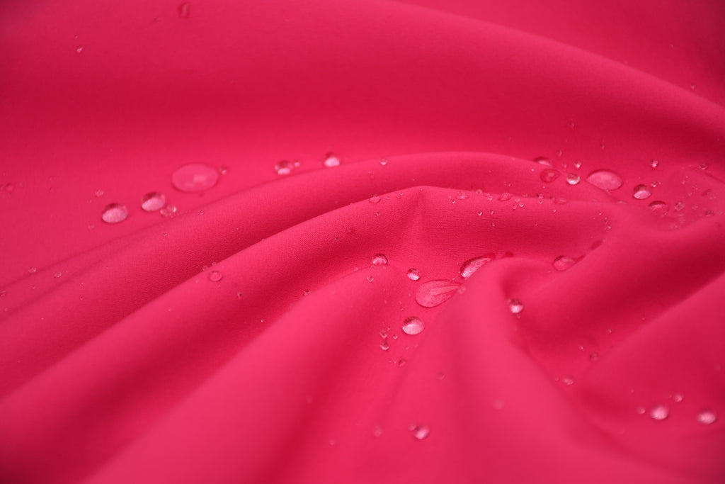 Softshell Fleece Water Repellent Fabric- Electric Pink