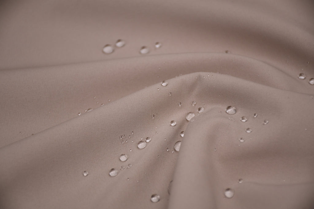 Softshell Fleece Water Repellent Fabric- Beige