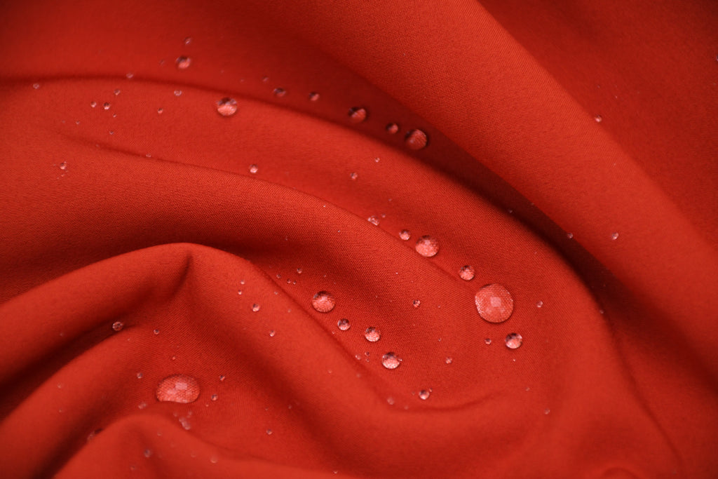 Softshell Fleece Water Repellent Fabric- Rust