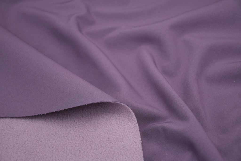 Softshell Fleece Water Repellent Fabric- Lavender
