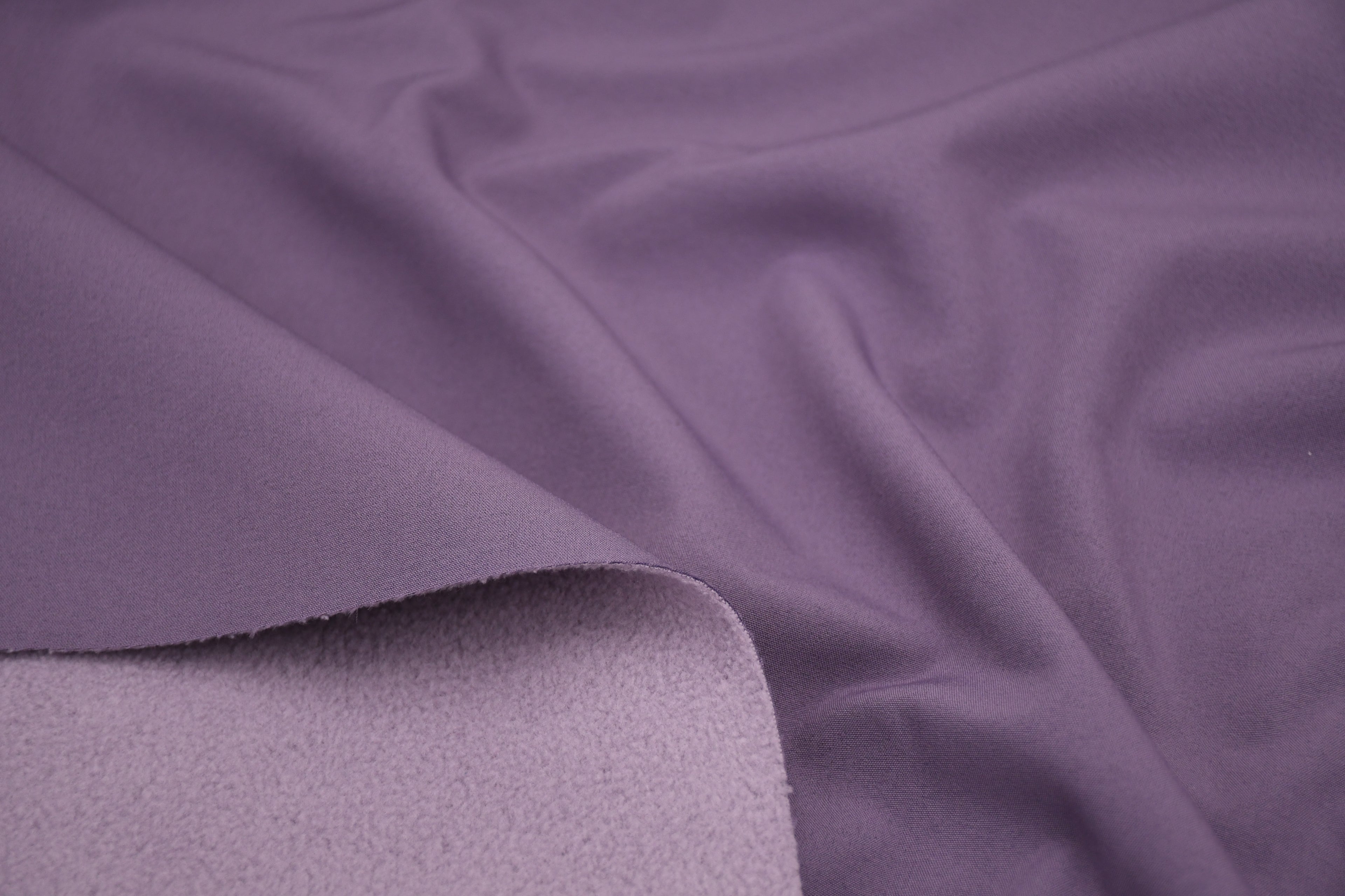 Softshell Fleece Water Repellent Fabric- Lavender