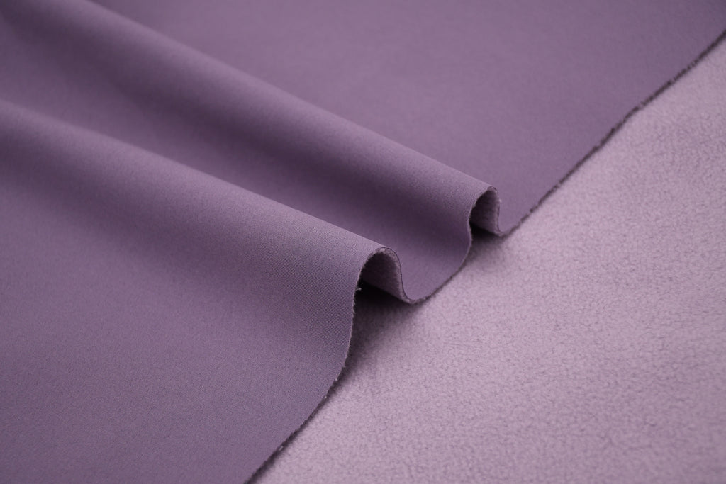 Softshell Fleece Water Repellent Fabric- Lavender