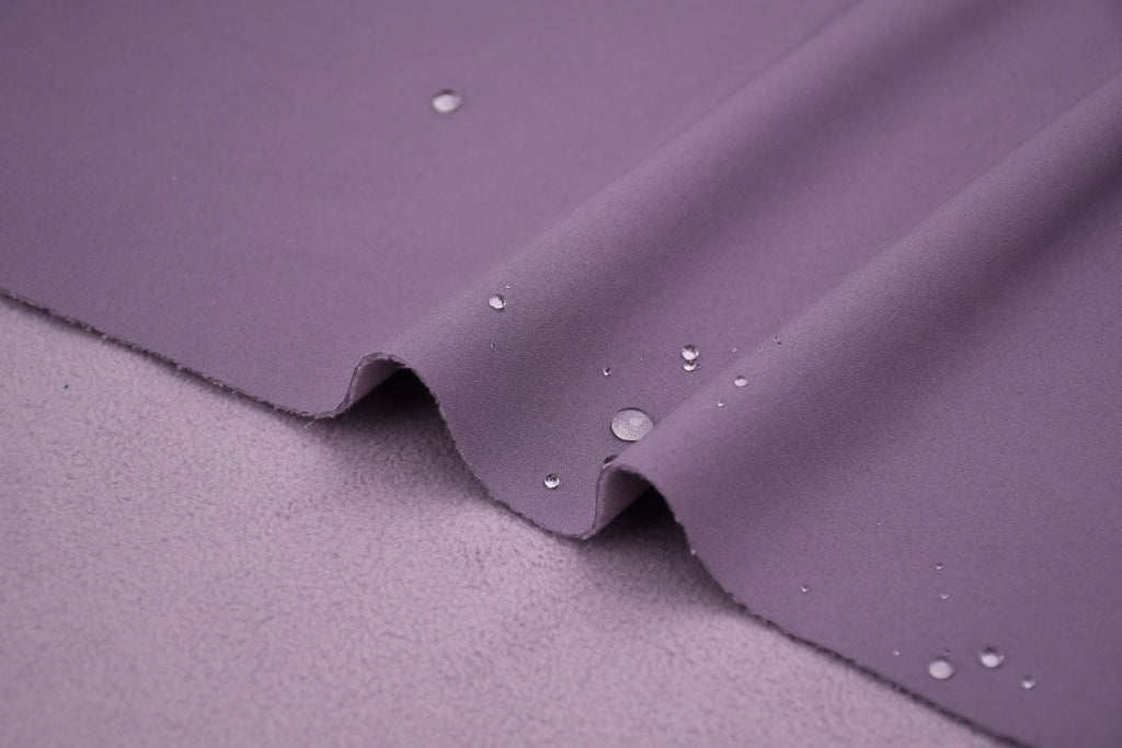 Softshell Fleece Water Repellent Fabric- Lavender