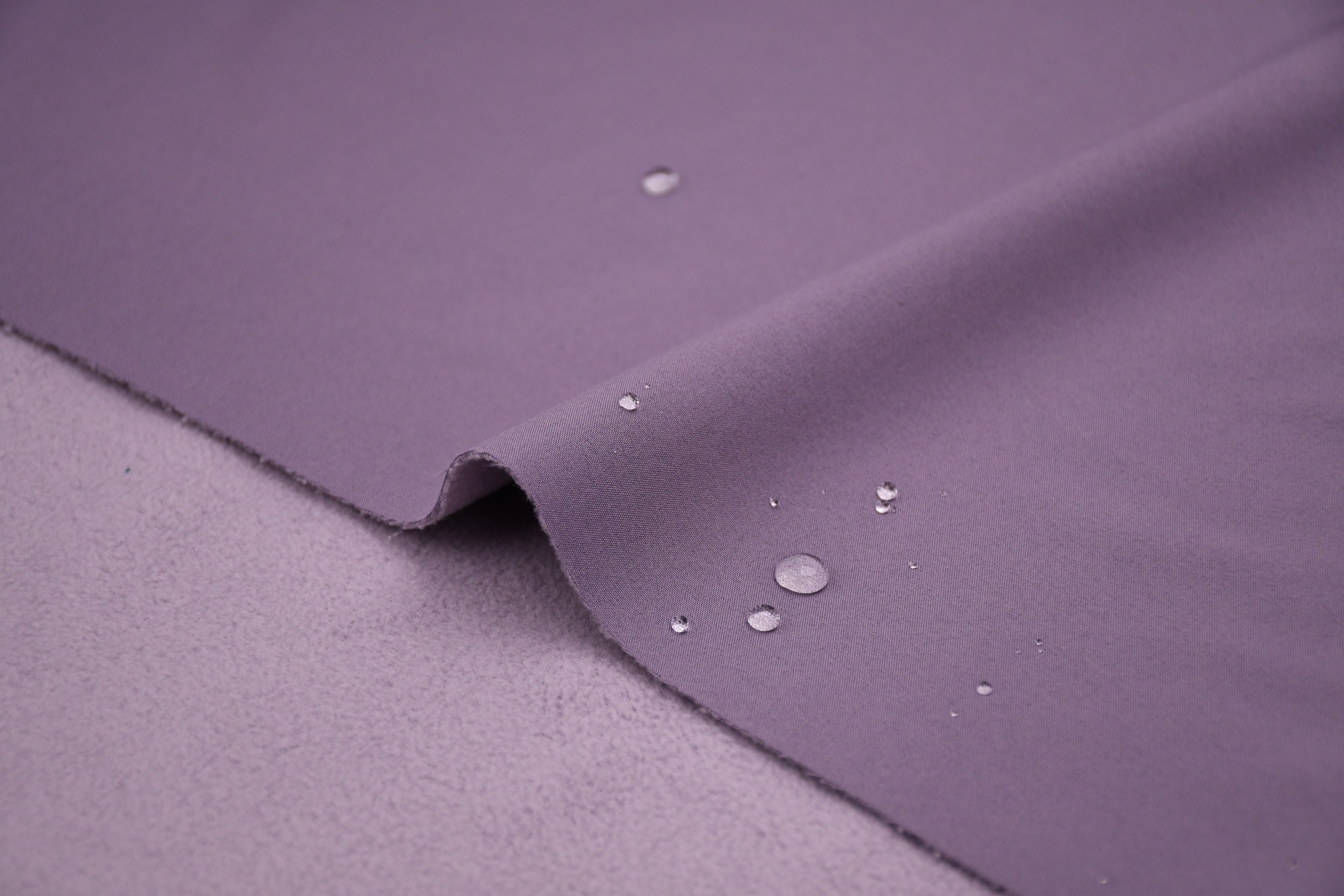Softshell Fleece Water Repellent Fabric- Lavender