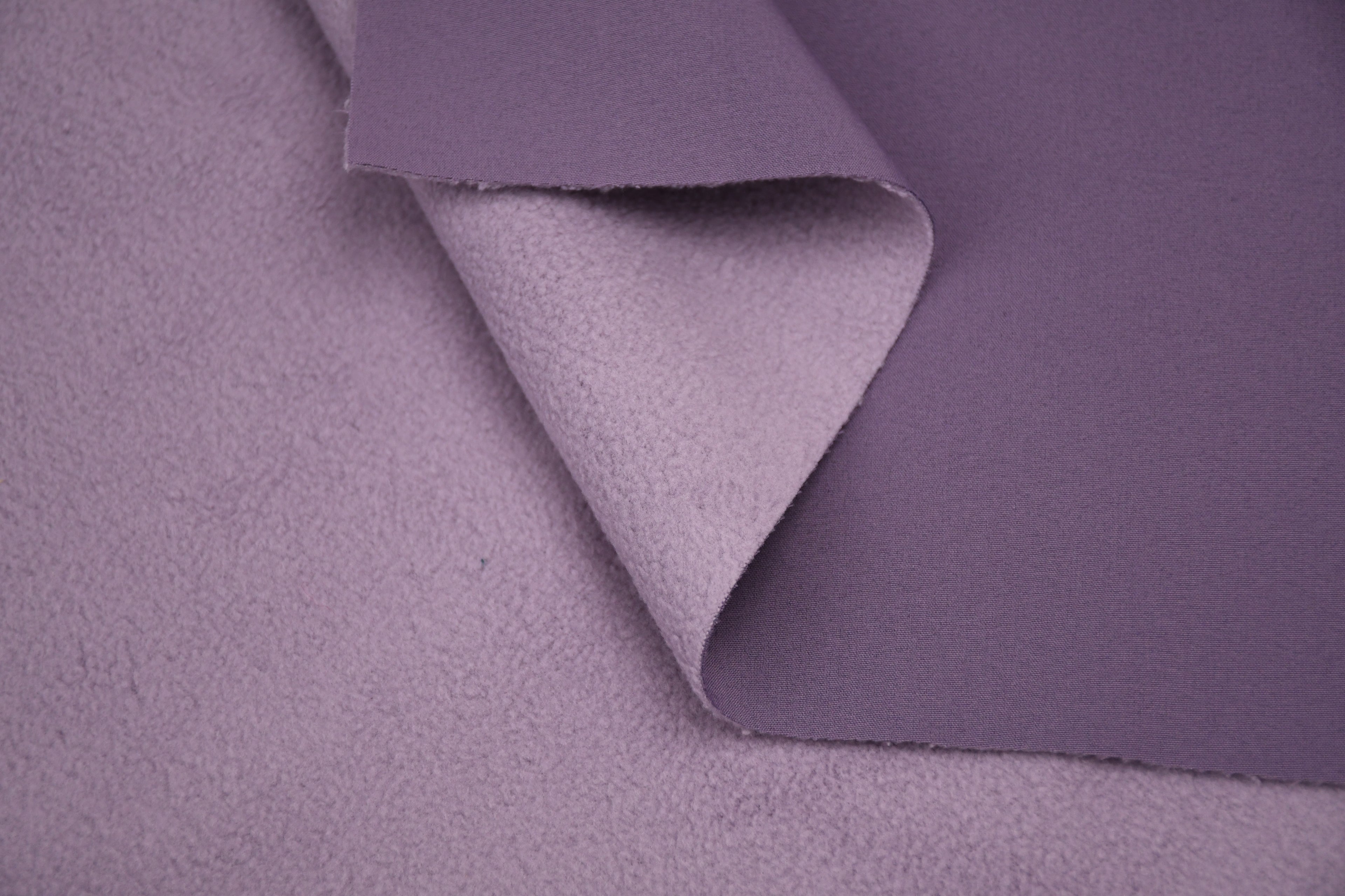 Softshell Fleece Water Repellent Fabric- Lavender