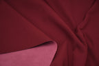 Softshell Fleece Water Repellent Fabric- Sangria
