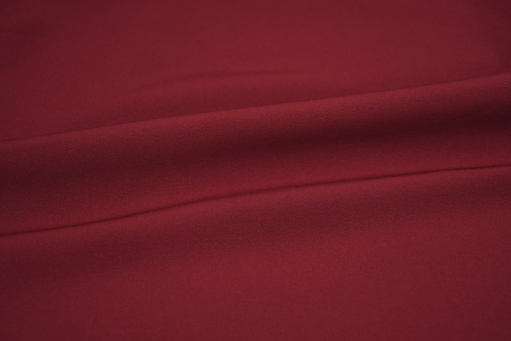 Softshell Fleece Water Repellent Fabric- Sangria