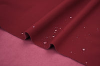 Softshell Fleece Water Repellent Fabric- Sangria