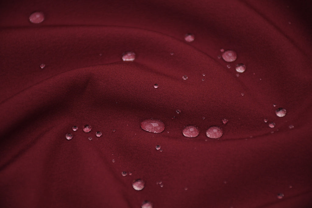 Softshell Fleece Water Repellent Fabric- Sangria