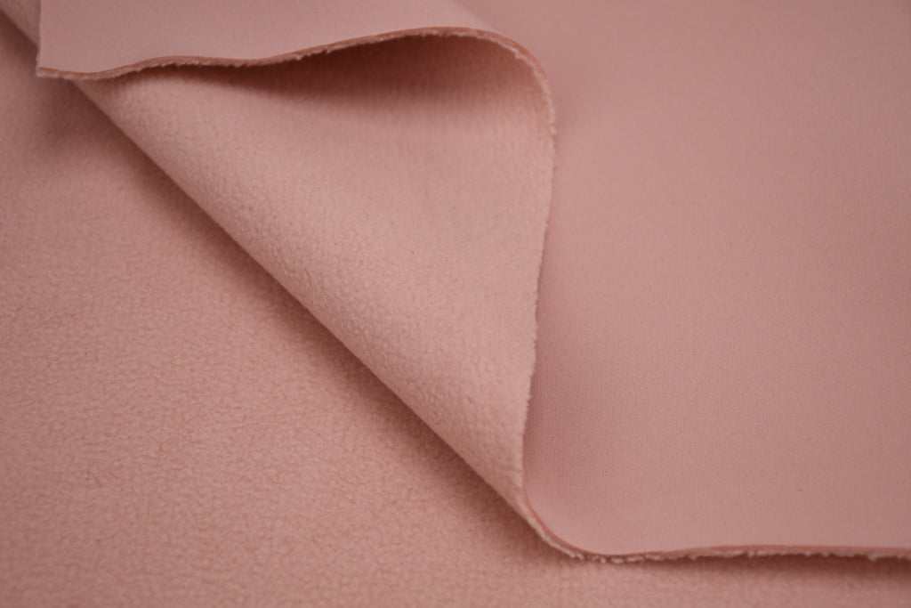 Softshell Fleece Water Repellent Fabric- Pink