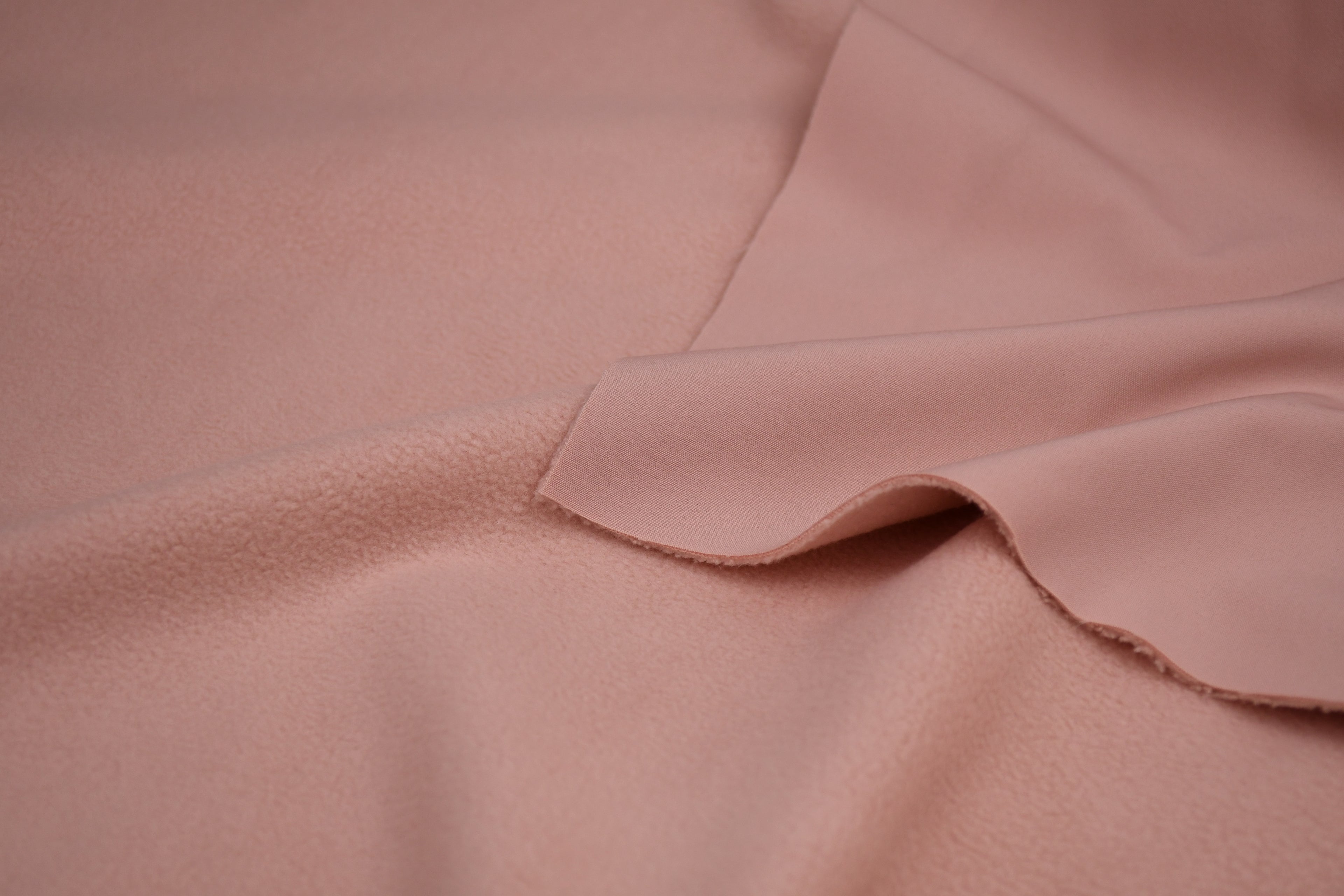 Softshell Fleece Water Repellent Fabric- Pink