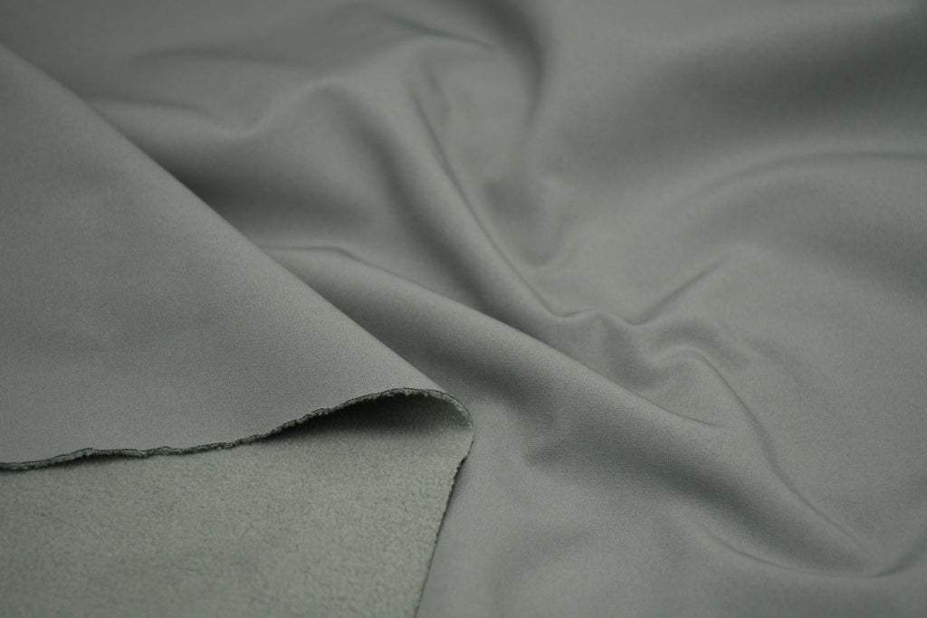 Softshell Fleece Water Repellent Fabric- Sage Green